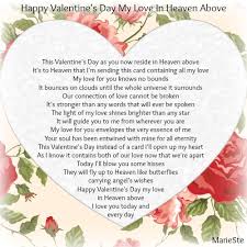 You are my one and only valentine and i would like to wish you the very best on this special day. Happy Valentine S Day My Love In Heaven Above The Grief Toolbox