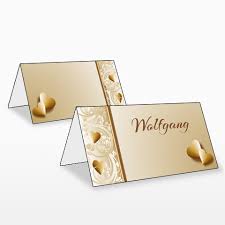 Es gibt viele weitere ideen. Tischkarten Zur Goldenen Hochzeit Lieferzeit 1 2 Tage