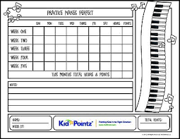 music practice charts for kids track progress kid pointz