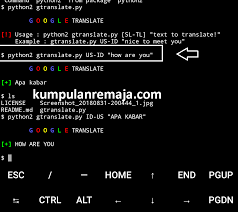 Maybe you would like to learn more about one of these? Terjemahan Kalimat Dengan Menggunakan Aplikasi Termux Kumpulan Remaja