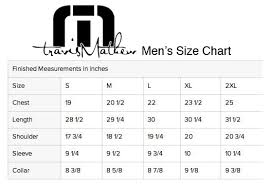 Travis Mathew Mens Size Chart Travis Mathew