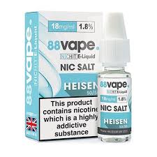 We've bashed the best nicotine salt flavors together to give you the baddest vape you must be of legal smoking age in your territory to purchase these products. 88vape Heisen Nicotine Salt Eliquid 99p Lowest Price Online Vapestreams