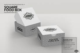 A list of free box mockups to use in your packaging designs. Square Fold Out Box Packaging Mockup Packaging Mockup Food Box Packaging Vintage Business Card Design