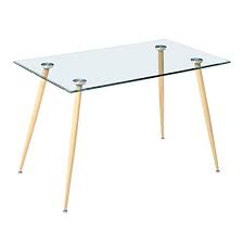 ( 0.0 ) out of 5 stars current price $2612.39 $ 2,612. Buy Modern Glass Dining Table Rectangular Glass Dining Room Table Tempered Glass Top With Sturdy Metal Leg For Dining Room Kitchen Table 47 2 X 27 5 X 29 5 In Online In Indonesia B089njnrq7