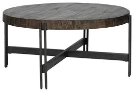 Infuse your décor with sleek shaker style with the. Jillenhurst Dark Brown Round Cocktail Table Industrial Coffee Tables By Ashley Furniture Industries Houzz
