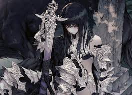 Hd Wallpaper Anime Anime Girls Sword Dark Hair Fantasy Girl Wallpaper Flare
