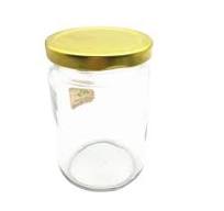 Customized 730 Ml Empty Honey Glass Packaging Jar with Metal Lid