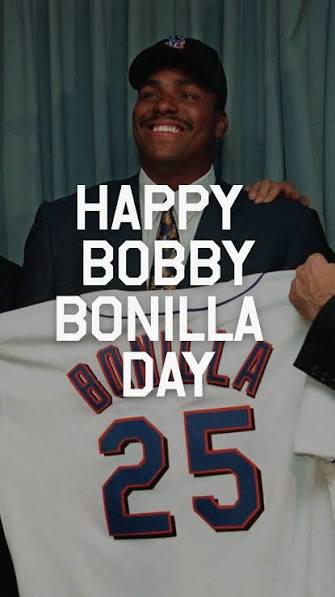 Happy Bobby Bonilla Day! The New York Mets have to pay Bobby Bonilla $1,193,248.20 every July 1st until 2035. Contractual genius by Bobby and his agents. Pay homage.