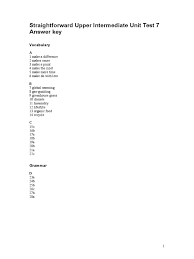 Empower b2 unit 4 class video. Unit 7 Test Key Doc