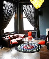 30 Stylish Interior Designs With Black Curtains Black Curtains Living Room Curtains Living Room Living Room Decor Curtains