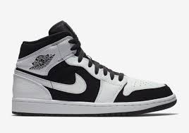 Air Jordan 1 Mid Patent Black White Gold Air Jordan 1 Mid Tuxedo Is Dropping This Holiday Sneakernews Com Air Jordans Jordans For Men Jordans