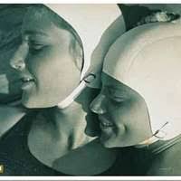 Lt. j.g. Kyle Chance kisses his wife after returning to Naval Station  Mayport from a six-month deployment aboard the guided-missile frigate USS  Samuel B. Roberts (FFG 58).