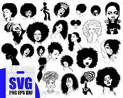Afro Woman Svg Black Woman Svg Afro Girl Svg African American Svg Black Girl Svg Black Woman Silhouette Afro Girl Girl Silhouette