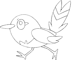 Download or print this amazing coloring page: Coloring Pages Pokemon Fletchling Drawings Pokemon