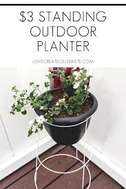 This type of planter is used many times for strawberry plants. Diy Standing Planter With Dollar Store Supplies Love Create Celebrate