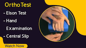Image result for Elson Extensor Tendon Test
