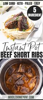 Comforting, warming, simple and classic beef chuck recipes, including pot roast, philly cheesesteak, and burgers from ground chuck. Easy Instant Pot Beef Short Ribs Recipe 5 Ingredients Wholesome Yum