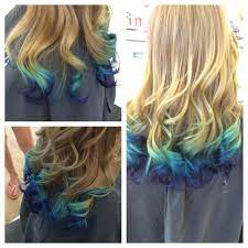 Mermaid Ombre Favorite Color I Ve Done To Date Blue Tips Hair Hair Dye Tips Colored Hair Tips