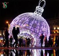 3D Large Bubble Ball Shape Motif Light for Christmas Shopping Mall  Decoration