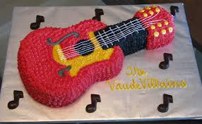 Music birthday cake this is a 6 chocolate cake with vanilla buttercream frosting. Guitar Cakes Decoration Ideas Little Birthday Cakes