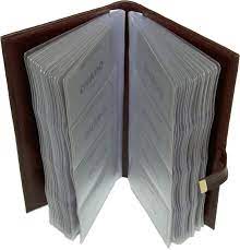 Montblanc sartorial hard shell steel business card holder black leather 116390. Business Card Folder 288 Pcs Ovado