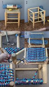 diy rope wrapped chair from an old office chair collective gen rope chair diy diy chair rope diy