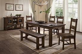 Gardner White Denby 6 Piece Dining Set Includes Table 4 Side Chairs Bench White Dining Room Sets Side Chairs Dining Room Sets