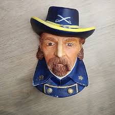 Vintage 1984 Legend Products Col. George A. Custer Chalkware Head