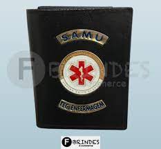 Técnico de enfermagem intervencionista do samu. Carteira Porta Cheque Samu Tecnico Enfermagem Preta No Elo7 Fbrindes D615d5