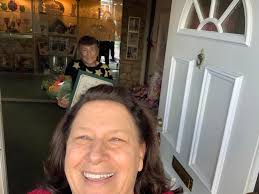 This morning I was able to surprise my friend and Port's number-one  cheerleader Barbara DeFeo Faticone