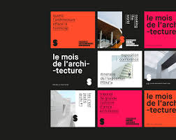Le Mois De L Architecture On Behance In 2020 Visual Identity Architecture Branding