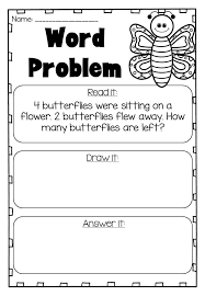 Word Problem Printable Worksheets For Kindergarten Addition And Subtraction Word Problems Kindergarten Subtraction Word Problems Math Word Problems