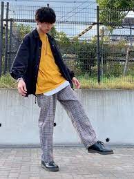 kai dr martensのドレスシューズを使ったコーディネート wear ファッション カジュアル チェックパンツ