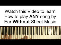 Even easy songs to play on piano might take a lot of work to learn. How To Play Any Song On The Piano By Ear Without Sheet Music Youtube Piano Music Piano Piano Songs