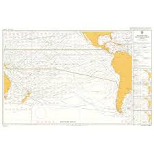 Admiralty Chart 5128 01 Routeing South Pacific Ocean January