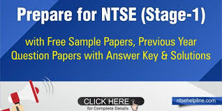 Prepare For Ntse Stage 1 With Free Sample Papers Previous Year Question Papers With Answer Key Solutions National Talent Search Examination
