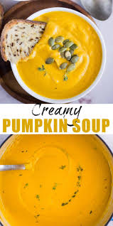 Pumpkin Soup Is Velvety Smooth And Creamy Without Oodles Of Cream In It The Taste Of Pum Creamy Pumpkin Soup Pumpkin Soup Recipe Easy Best Pumpkin Soup Recipe