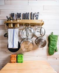This Smart Inexpensive Pot Rack Has A Secret Kitchen Design Small Small Kitchen Storage Rental Kitchen