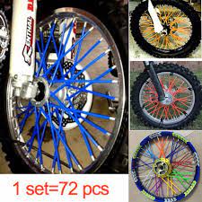 72pcs Pack Bicyle Bike Spokes Wheel Light Mtb Mountain Road Bike Safety Warn Reflective Spoke Light Snap On C Motorcycle Wheels Wheel Rims Motorcycle Dirt Bike