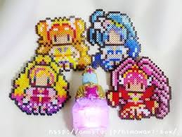 go プリンセスプリキュア４人全員集合 ハロウィン アイロンビーズ ビーズアート パーラービーズ 図案