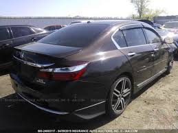 The 2016 accord sedan is offered in six trim levels: Honda Accord Touring 2016 Brown 3 5l Vin 1hgcr3f92ga024672 Free Car History