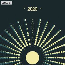2020 Calendar Circular Moon Calendar 2020 2020 Wall Etsy In 2020 Moon Calendar Moon Phases Wall Calendar