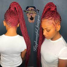 See more ideas about braided ponytail hairstyles, braided ponytail, ponytail hairstyles. Red Braids Add Me On Pinterest Lifeasivana Braided Ponytail Black Hair Hair Styles Feed In Braids Ponytail