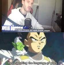 He S Speaking The Language Of The Gods Is A Nonsensical Meme From Dragon Ball Super Memebase Funny Memes