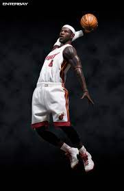 Enterbay Nba Sixth Scale Lebron 6 1 Toywiz And Toy Garden Lebron James Basketball Pictures Nba Figures