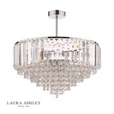Maybe you would like to learn more about one of these? Laura Ashley Vienna Crystal Polished Chrome 5 Light Semi Flush Ceiling Light
