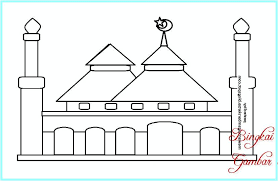 Selain untuk kegiatan mewarnai anak anak paud maupun tk gambar ini bisa dipakai sebagai contoh belajar mengambar. Contoh Gambar Cara Mewarnai Masjid Yg Bagus Kataucap