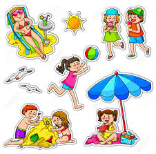 Each border is sized for use with 8.5 x 11 paper. Set Of Kids Enjoying Summer Royalty Free Cliparts Vectors And Stock Illustration Image 16511457