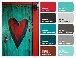 Teal's calmness nicely balances the energy of pink. Red Turquoise Color Palette Novocom Top