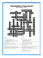 Algebra tiles lesson plans, online calculator with 10x key, glencoe chapter 4 geometry test form 1 answers, least common multiple calculator, expanded notation worksheet. Geometry Crossword 1